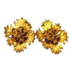 Vintage clip on earrings